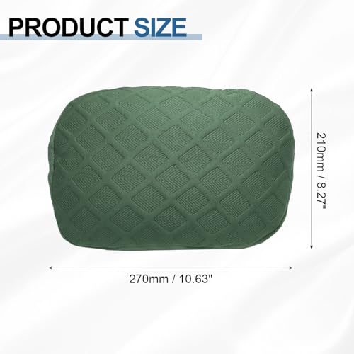 uxcell Office Chair Pillow Cover, Office Chair Headrest Attachment Mesh Removable Headrest Protector for Home Desk Computer Chairs, Bean Green - color: Bean Green