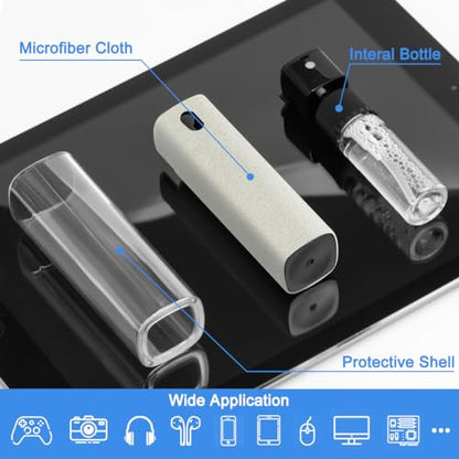 walrfid Car Screen Cleaner Spray, Electronic Touchscreen Mist Cleaning Brush Kit for TV, Laptop, iPad, iPhone, Cellphone, MacBook Pro, Tablet, PC, Computer, Monitor, LCD Screens, Eyeglasses - Cream - color: Cream