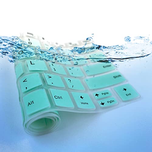Keyboard Cover for Lenovo IdeaPad Flex 5 5i 14" 2-in-1, Ideapad 5 5i 14", Ideapad Pro 5/Pro 5i 14", Lenovo Yoga 5i 7i 14, Lenovo Slim 7 9 14", IdeaPad Slim 5 5i 7 7i 14", ThinkBook 14 14s G2 G3 - color: MintGreen