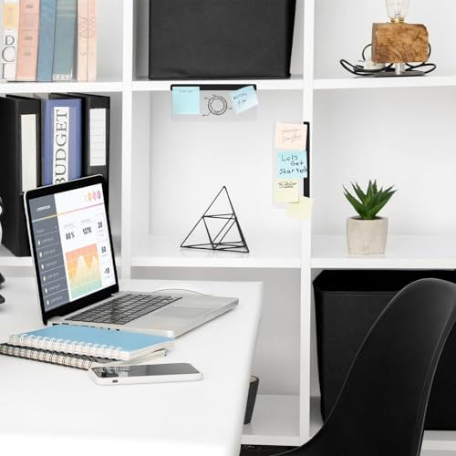 DOLLAR BOSS 2 Pcs 5.5" x 3.1" Transparent Acrylic Monitor Memo Board | Office Desk Accessories, Computer Screen Side Note Holder, Clear Message Board, For Sticky Notes Memos, Fits PC & Laptop - size: 5.5''x3.1''-2pcs