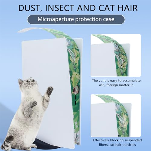 New Version 2.0 Dust Cover Net for PS5 Console, PS5 Heatsink Barrier Pets Hair Anti-dust Cover Dustproof for PlayStation 5 (RUIKE) - color: RUIKE