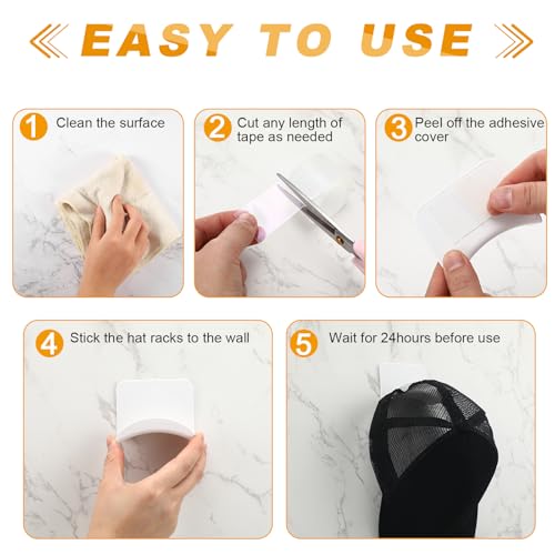 Wonderjune 12 Pcs Headphone Wall Hangers Adhesive Gaming Headset Holder Hooks for Wall Mount Strong Universal Stand Hooks for Most Headphone Controller, Hat, Baseball Caps, Door, Closet (White) - color: White