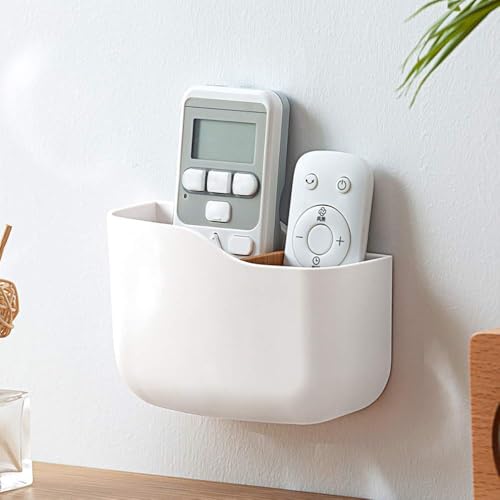 Poeland Remote Control Holder Wall Mounted Universal TV Remote Organizer Caddy Box