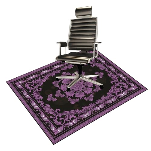 Office Chair Mat for Hardwood Floor Desk Mat, Computer Gaming Mat (Purple, 36'x48') - color: Purple, size: 36“x48”