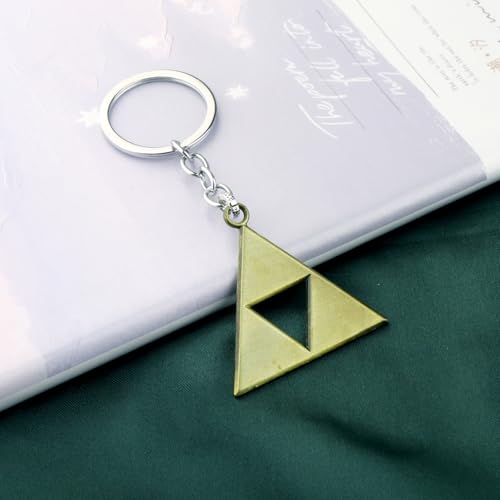 PLITI Video Game Inspired Gift Video Game Lover Gift Triangle Symbol Keychain For Gamer - color: Triangle Ky