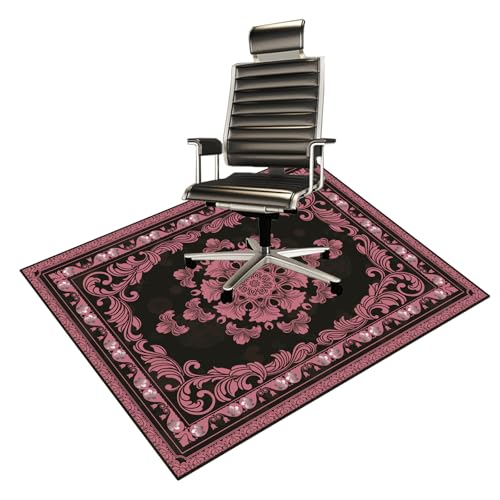 Office Chair Mat for Hardwood Floor Desk Mat, Computer Gaming Mat (Pink, 36"x48") - color: Pink, size: 36“x48”
