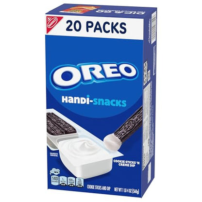 Handi-Snacks OREO Cookie Sticks 'N Creme Dip Snack Packs, 20 Snack Packs - size: 20 Count (Pack of 1)