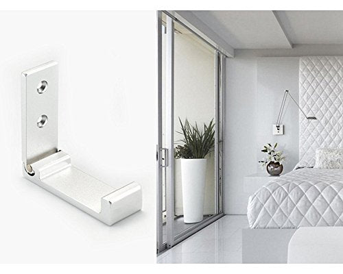 Aluminum Alloy Folding Clothes Hook Coat Rack Single Hook Foldable Wall Mounted Set of 3 - color: Silver, size: 3 PCS