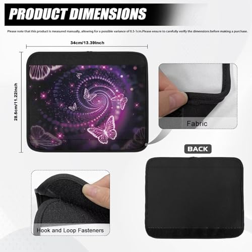 Wheelchair Armrest CoversPink Butterfly PatternWheel Chair Accessories Adults 2 Pack Wheelchair Arm Pads for Office Transport Chair Pressure Relief - color: Pink Butterfly Pattern