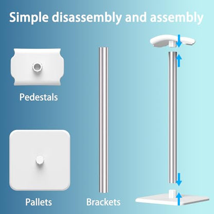 Headphone Stand - Headset Stand with Aluminum Hanger, Headphone Holder for AirPods Max, Sony, Bose, Beats and More (White) - color: White