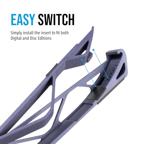 Glistco Skates - Horizontal Stand Compatible with PS5 Slim (Galaxy Purple) - color: Galaxy Purple