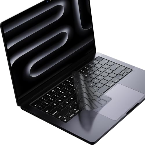 Soonjet Premium Keyboard Cover Protector, Ultra Thin Keyboard Skin for 2026 2025-2021 M5/M4/M3/M2/M1 Pro/Max MacBook Pro 14/16, M5-M2 MacBook Air 13/15, US ANSI Layout - color: Translucent Tinted