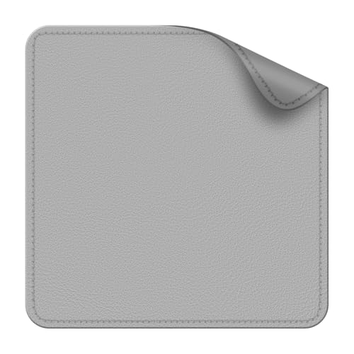 Dual Sided Leather Desk Mat - Waterproof Desk Pad - Ideal for Large Mouse Pad and Desk Mats on Top of Desks (Gray, 11"*8") - color: Gray, size: 11"*8"