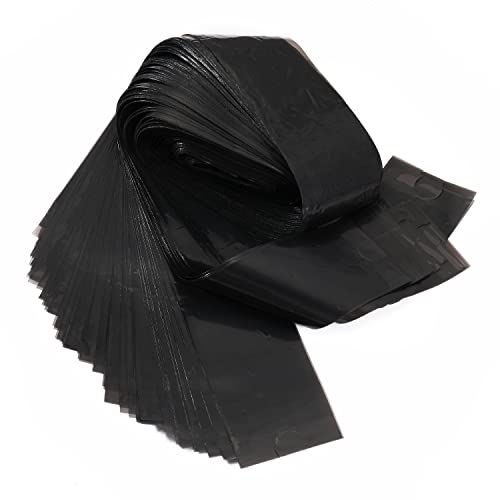 Clip Cord Covers,One Box of 100PCS Plastic Black Clip Cord Sleeves,Rotary Cartridges Pen Machine Sleeves Bag - color: Black