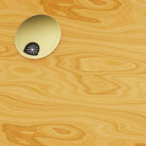 Desk Grommet 2 Inch 50mm, Zinc Alloy Computer Desk Wire Hole Cover, Office Desktop Cord Cable Hole Metal Ring, Bronze Tone - size: 2" Bronze Tone
