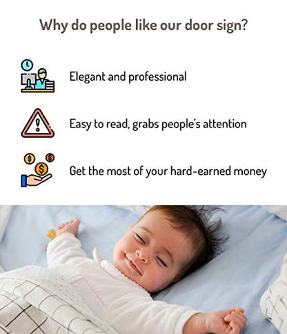 Do Not Disturb Door Hanger Sign, 2 Pack (Printed on Both Sides), 9.3″x3.5″PVC Plastic, Please Do Not Disturb Sign for Home, Office, Hotel, Bathroom, Bedroom, Pumping, Breastfeeding, Therapists, Clinic - color: Regular