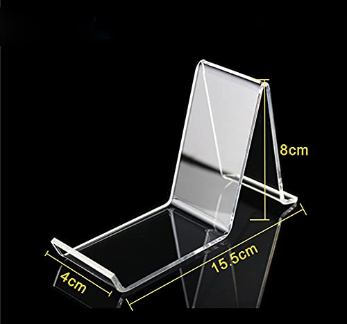 Wresty 2 Pair/4 Pcs Acrylic Shoe Store Display Stands Clear Sandal Display Stands High Heel Display Rack Holder for Home Shopping Malls