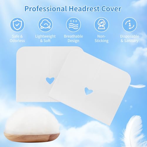 800PCS Disposable Face Cradle Covers, Disposable Massage Table Cover, Single Use Massage Bed Headrest Cushion Cover, Professional Massage Chair Face Cover for Skincare Beauty Salons