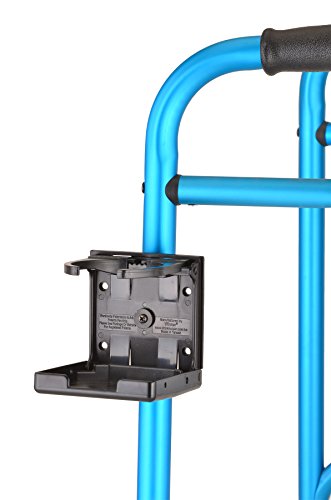 NOVA Cup Holder for Walker, Rollator, Transport Chair, Wheelchairs – Universal Fit on Round Tube Only, Adjustable & Foldable Drink Holder (Pack of 2) - size: 1 Count (Pack of 2)