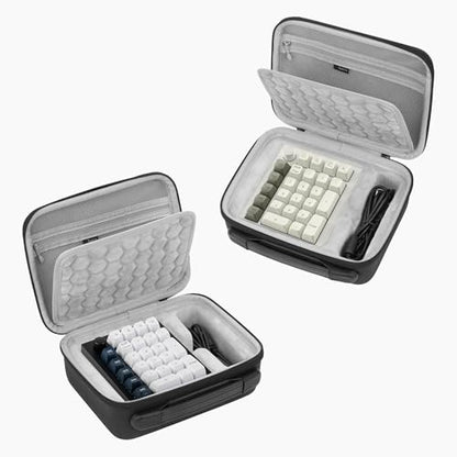 GEEKRIA Numeric Keypad Carrying Case, Compatible with Keychron Q0 Max / Q0 Plus, Portable Number Pad Bag (Dark Grey)