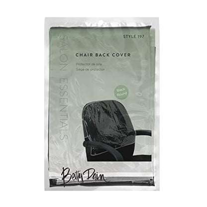 Betty Dain Salon Chair Cover, Protects Spa/Salon Chair Upholstery from Stains, Chemicals, Moisture, and Wear, Round, Fits Most Salon Chairs, Durable Vinyl, Black (Pack of 2) - size: 2 Pack, style: Round