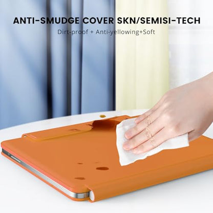 RAYMCRAFT for iPad 11th(A16, 2025)/10th Generation Case with Keyboard, Magic Keyboard 2022, Springy Backlit Keys, Stain-Resistant Surface, Multi-Touch Trackpad, Orange - color: Orange