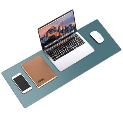 Galdas Gaming Mouse Pad XXL XL Large Long Extended Big Mousepad Non-Slip Rubber Keyboard Mouse Pad with Stitched Edges for Laptop Home Office (31.5x11.8x0.08 Inch) -Blue Grey - color: Blue Grey