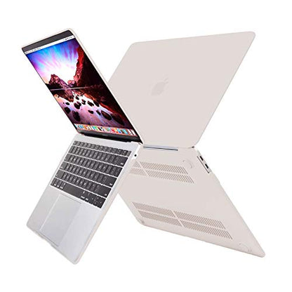 MOSISO Compatible with MacBook Air 13 inch Case M1 2021 2020 2019 2018 Release A2337 A2179 A1932 Touch ID, Plastic Hard Shell Cover&Keyboard Cover for MacBook Air 13.3 inch Case M1, Rock Gray - color: Rock Gray