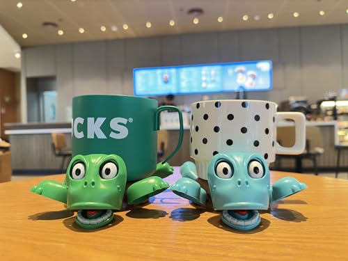 JOD® Turtle Cup Holder,Turtle Coaster with Funny Expression, 2 PCs Cup Holder with Liftable Limbs & Expressive Face for Turtles,Tortoise Lover Gag Gifts Home Decor(2pc-Green Blue) - color: 2pc-greenblue