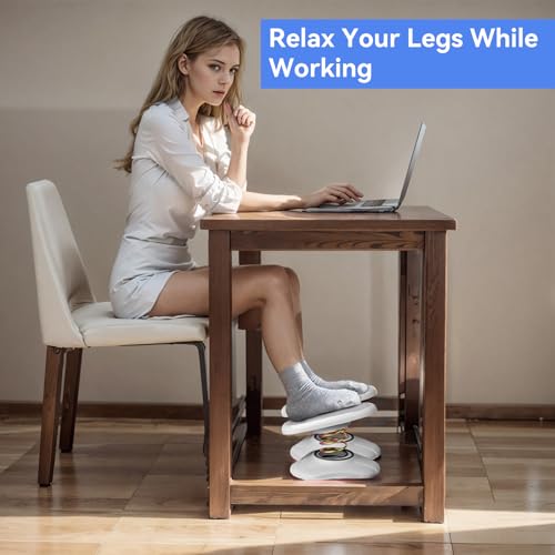 Foot Rest for Under Desk at Work ，Ergonomic Foot Stool Under Office Desk - Rocking for Fidgeters，Effectively Relaxes The Leg Muscles，2 Pieces Grey - color: Grey