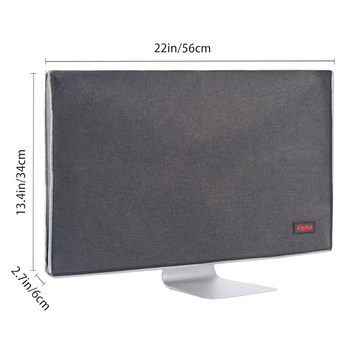 Monitor Dust Cover 24 inch Anti-Static Dustproof LCD/LED/HD Panel Case Computer Screen Protective Sleeve Compatible with iMac 24 inch PC, Desktop and TV, Black