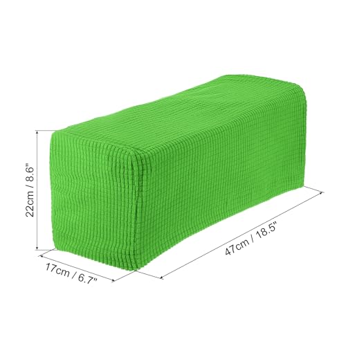 uxcell 2pcs Stretch Armrest Covers for Chairs/Sofas, Couch Arm Covers with Twist Pin, Furniture Protector Slipcovers Grass Green - color: Grass Green