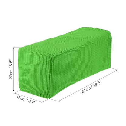 uxcell 2pcs Stretch Armrest Covers for Chairs/Sofas, Couch Arm Covers with Twist Pin, Furniture Protector Slipcovers Grass Green - color: Grass Green
