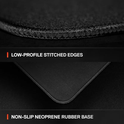 SteelSeries QcK XL Performance Speed Gaming Mousepad — Extra Density for a Smooth Glide — Low-Profile Edge Stitching — Non-Slip Neoprene Rubber Base — 15.75 x 34.43 inch — FPS, MOBAs, RTS, MMO - size: XL, style: Speed