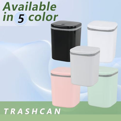 Mini Trash Can, Small Trash Can, 0.5 Gallon Mini Wastebasket Container Bin for Desk, Countertop- Black - color: Black