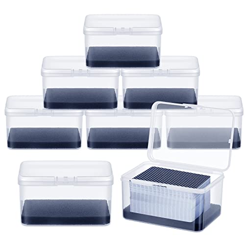 PerKoop 8 Pcs Plastic Card Case Boxes for 162 Pcs Game Cards 3 Decks of Playing Card Clear Plastic Holder Box Organizer for Travel Game, 4. 7 x 3. 3 x 2. 5 Inch, Cards Not Included