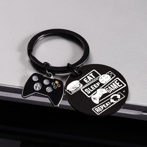 Gaming Gifts Video Game Player Keychain for Game Lover Man Woman Boyfriend Husband Birthday Christmas - color: Double Sided