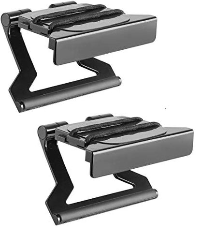 Mount Plus MP-APM-03-01 Top Shelf TV 5-inch Wide Flat Panel Adjustable Clip Mount Holder for Streaming Device, Media Boxes, Speakers and Mount Made for Apple TV (2 Pack 5 Inch) - color: 2 Pack 5 Inch