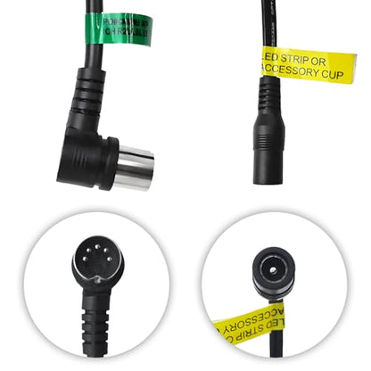 ICH R2ULBL 02 Theater Cup Holder for Raffel Systems | with USB and Light 5 Button control 2 Motors can replace ICH R2ULBL 01 1x 5 Pin Male Connector 1x Female Barrel Connection - size: ICH-R2ULBL-02