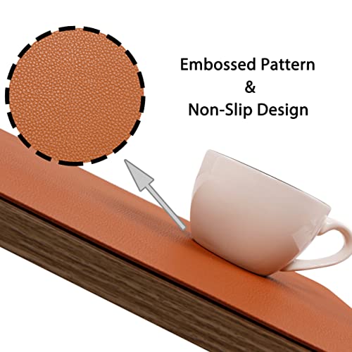 Wipeable Placemats Leather Table Mats Waterproof Heat-Resistant Easy to Clean for Dining Table Set Kitchen Table (6, Brown) - color: Brown, size: set of 6
