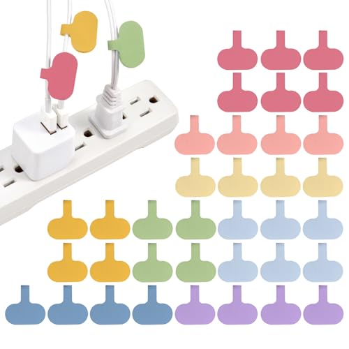 Wrap-It Storage Cable Labels - Oval, Macaron (36 Pack) - Write On Cord Labeler Wire Label Tags - color: Macaron, size: Oval