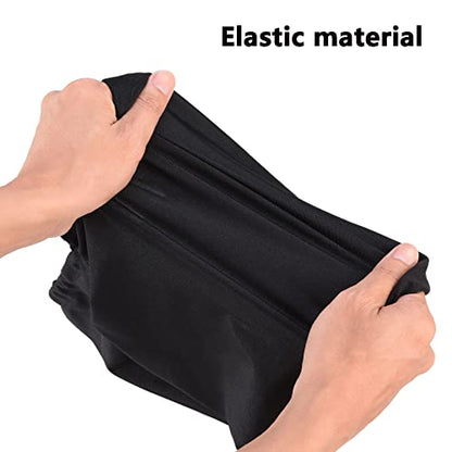 Indoor TV dust cover, elastic fabric with adjustable size, Suitable for most brands of 51-65 inch flat or curved TVs(Black, 51 - 65 inches) - size: 51 - 65 inches