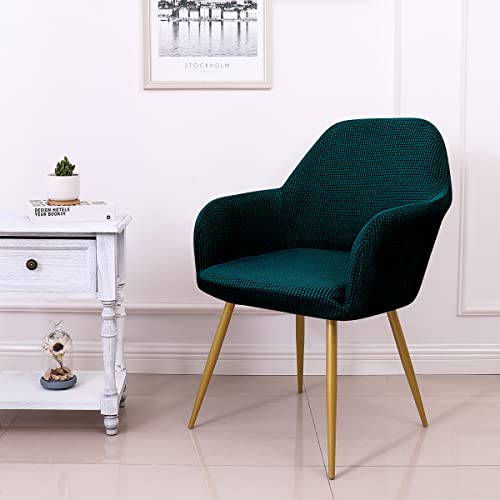 Yonus Dining Room Chair Slipcovers Parsons Chair Covers Sets Armchair Covers Removable Chair Protector Cover Seat Slipcovers for Living Room,ONLY Cover,NO Chair (2, Teal) - color: Teal, size: 2