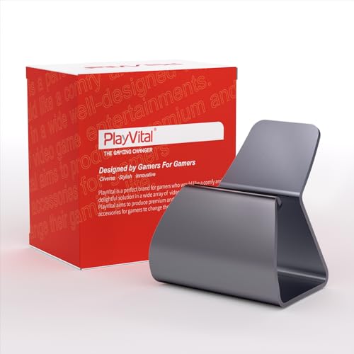 playvital Stand-AL Game Controller Stand for ps5, for ps4, Universal Desktop Display Gamepad Stand for Xbox Series X/S, Xbox One, Aluminium Metal Controller Stand Holder for Switch 2 Pro - Gray - color: Gray