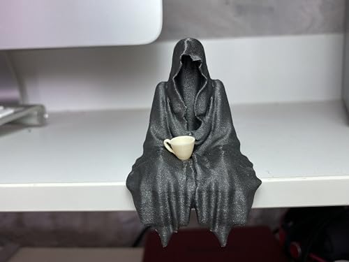 Sitting Ghost Figurine Holding Tea Cup | Suriel ACOTAR Inspired Decoration