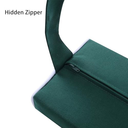 Enipate Outdoor Chaise Lounge Head Pillow, Pack of 2 Water Resistant Headrest Pillows with Elastic Band for Pool Patio Chairs - color: Green