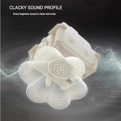 OOCTPK Chilkey WS Flux HE Hall Effect Switches: Linear Factory Pre-Lubed Magnetic Keyboard Switches, Freely Setting Pre-Travel Key Switch for Rapid Trigger HE Gaming Keyboard (5 Pcs) - color: WS Flux Switches-Clacky-5 pcs