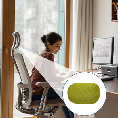 uxcell Office Chair Pillow Cover, Office Chair Headrest Attachment Mesh Removable Headrest Protector for Home Desk Computer Chairs, Green - color: Green