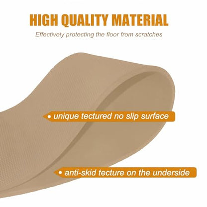 Recliner Pads for Hardwood Floors,Non Slip Recliner Grippers,Under Recliner Floor Protectors,Furniture Pads to Prevent Sliding,Non Slip Furniture Rail Pad for Recliners,Swivel Chairs - size: 2PCS-Square-Camel-30"x30"