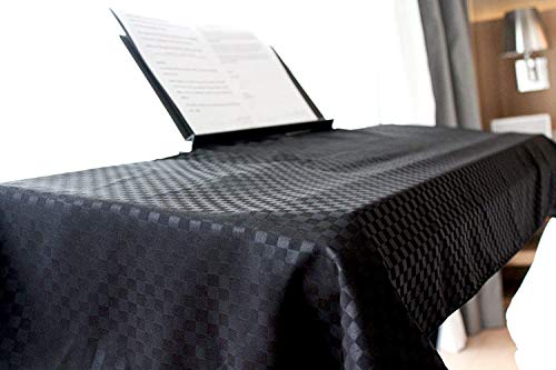 Clairevoire Piano Keyboard Dust Cover for 61 Keys to 88 Keys, Electric Pianos Cover, Digital Pianos Cloth Protection, Lightweight and Adjustable Closure,Ebony Black, L - Keyboard Piano up to 61" x 21" - color: Ebony Black, size: Large